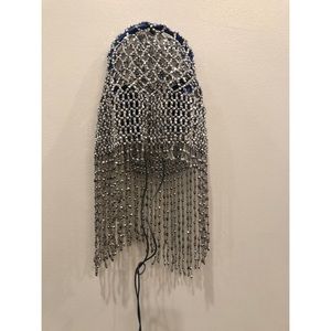 Silver Beaded Headpiece